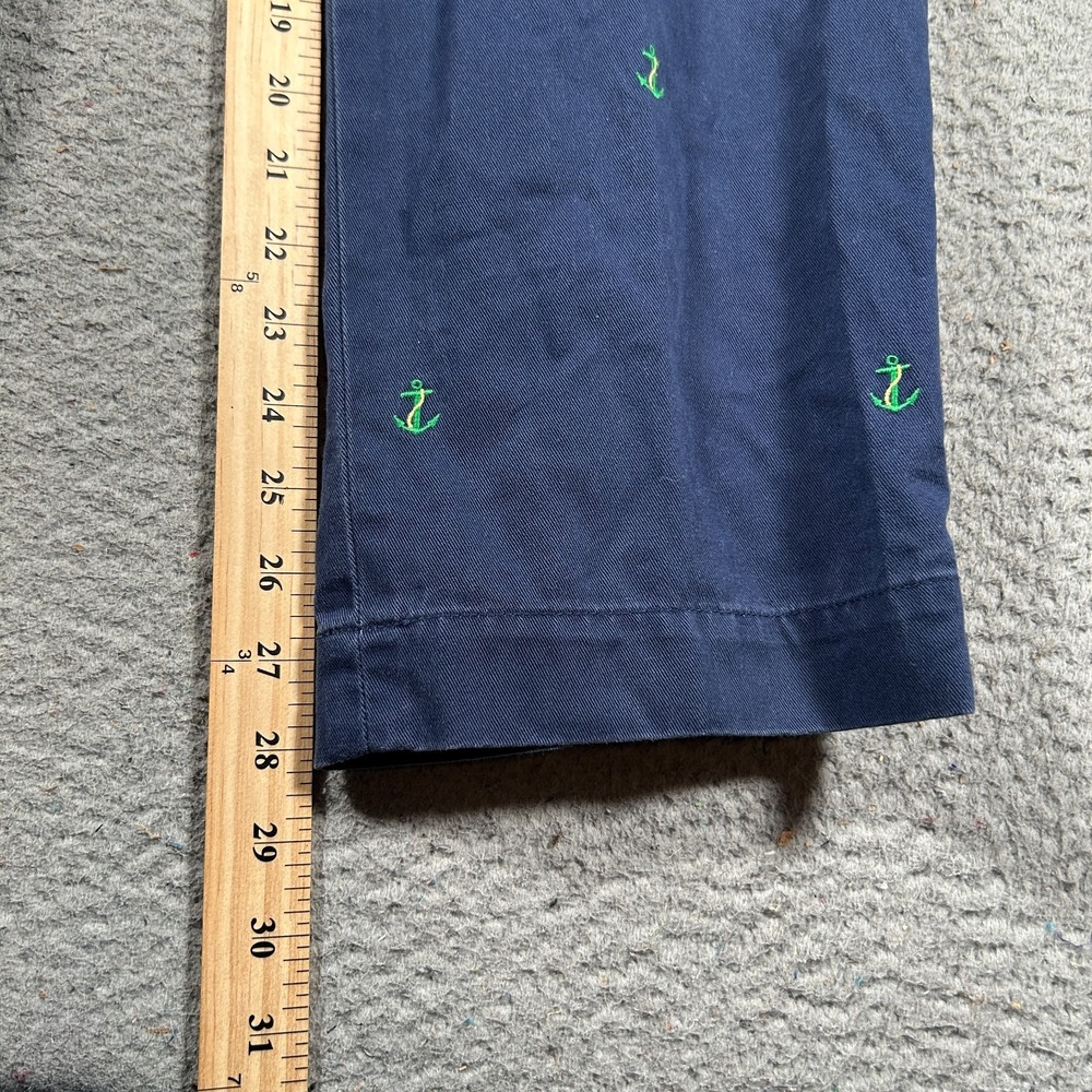 Polo‎ Ralph Lauren Pants Mens 38x28 Blue Chino Straight Fit Embroidered Anchors - Picture 6 of 9